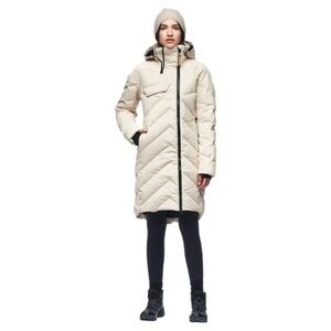 INDYEVA Leggero Cream Waterproof Down Coat